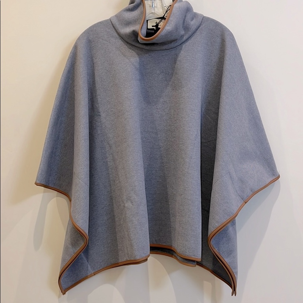 Tuckernuck Poncho with leather trim